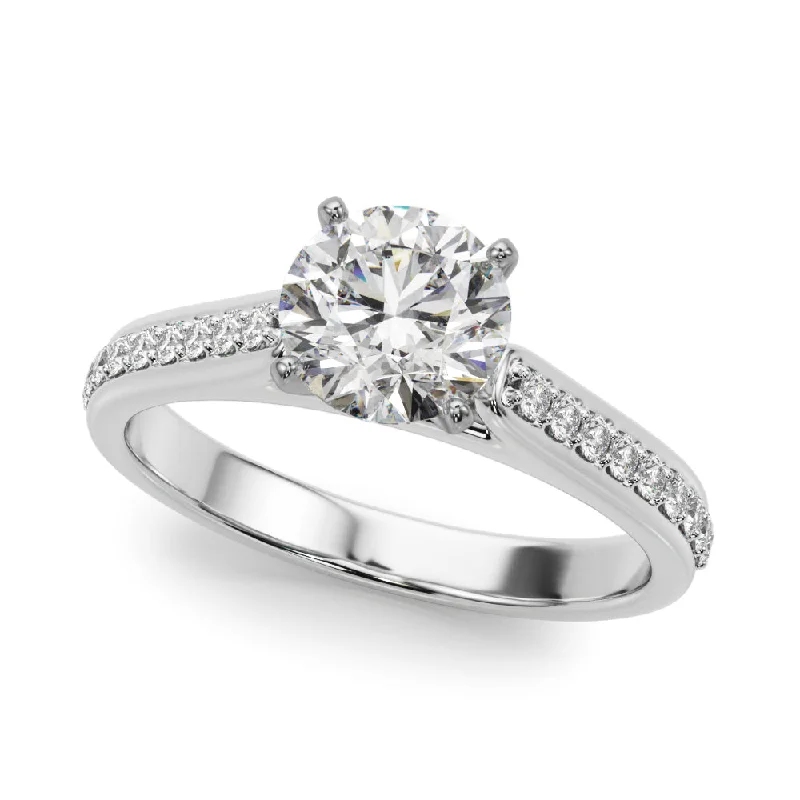 Elegant Diamond Wedding Ring-14K Vintage Engagement Ring