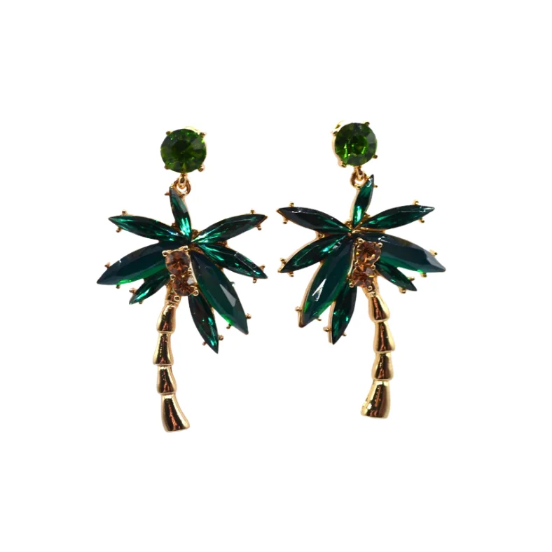 Nature Inspired Earrings-Palm Tree Earrings