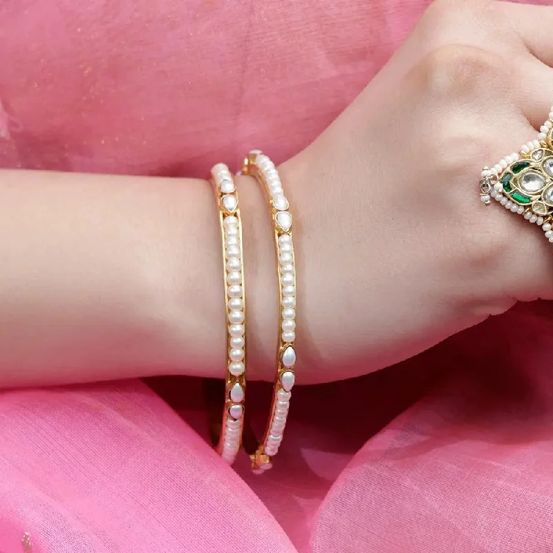 Personalized Name Bangles-Silver Pearl Bangle(single)