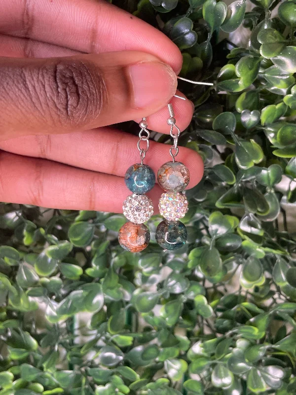 Beaded Drop Earrings-Mystery live earrings