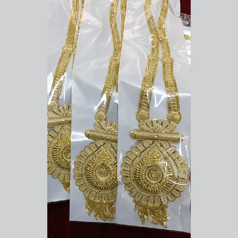 Vintage Gold Necklace-Pari Art Jewellery Forming Long Necklace Set ( One Piece Only)