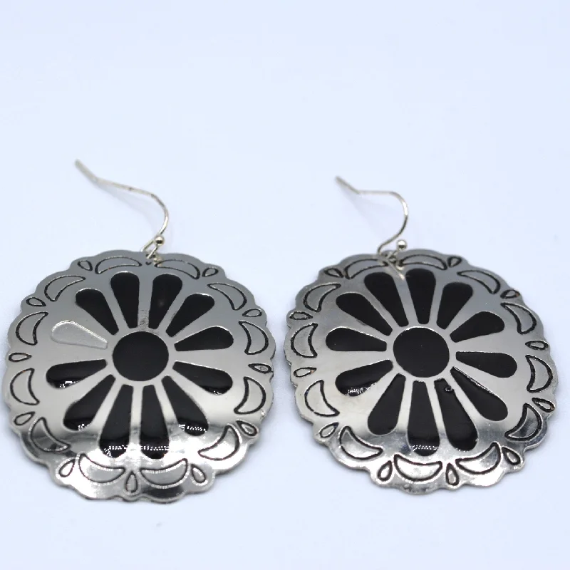 Bold Silver Earrings-Carson Earrings