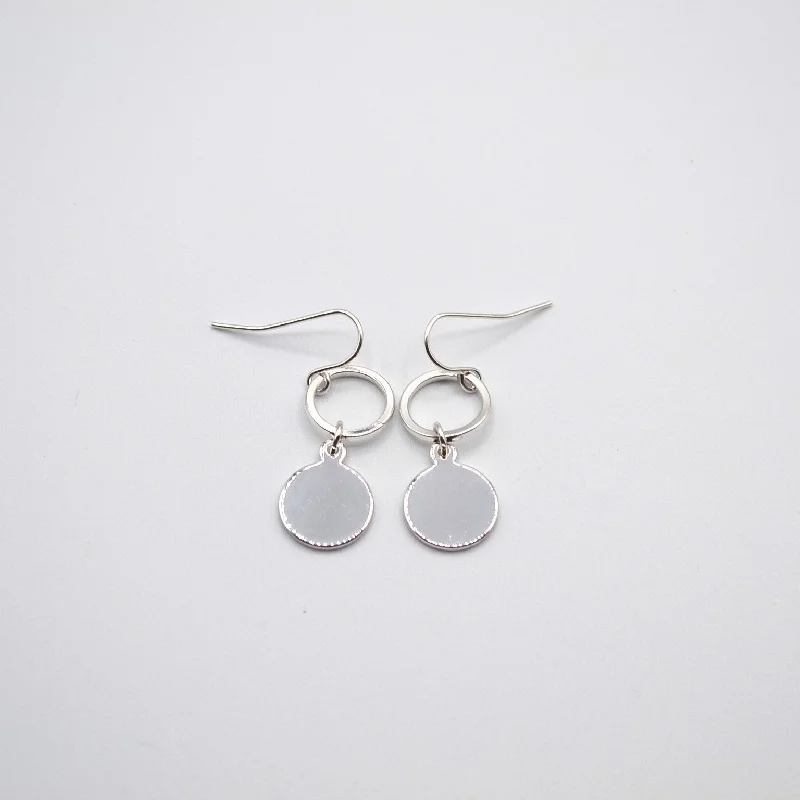 Large Silver Earrings-Elexa Earrings