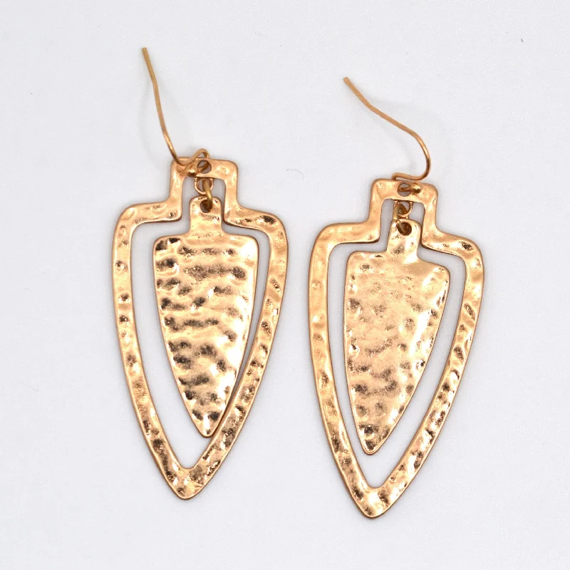 Diamond Drop Earrings-Arrow Head Earrings