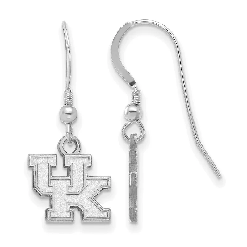 Ethnic Earrings-Sterling Silver University of Kentucky XS (Tiny) Dangle Wire Earrings