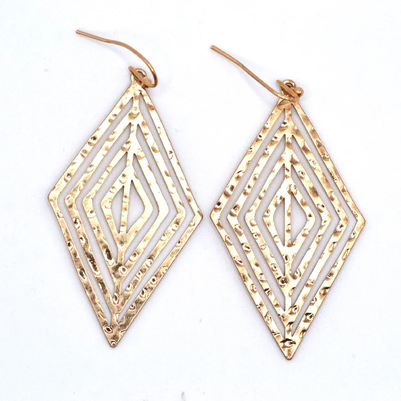 Modern Chain Earrings-Rhombus Earrings