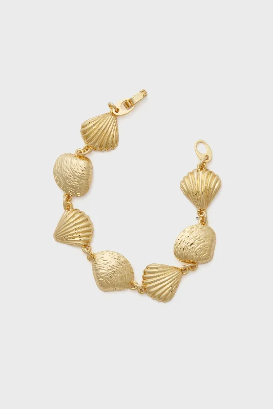 Gold Charm Bracelets for Women-Gold Sandbar Bracelet