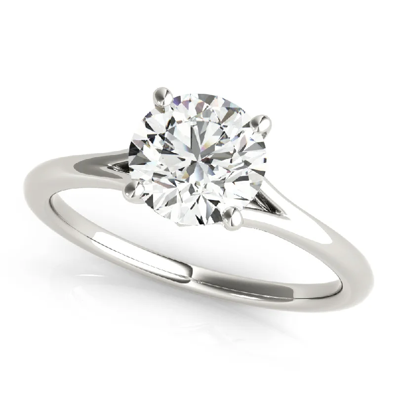 Wedding Engagement Ring Set-14K Solitaire Engagement Ring