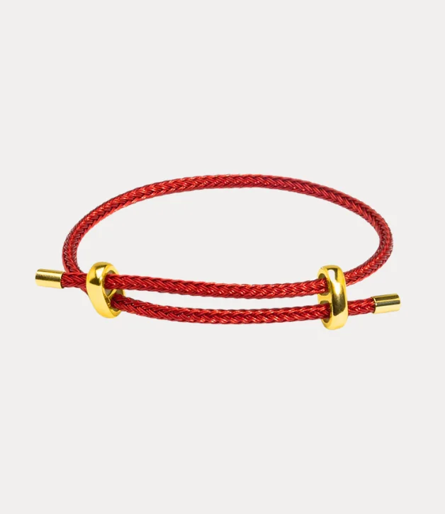 Statement Cuff Bracelets-Zenzii Adjustable Braided Rope Bracelet in Red