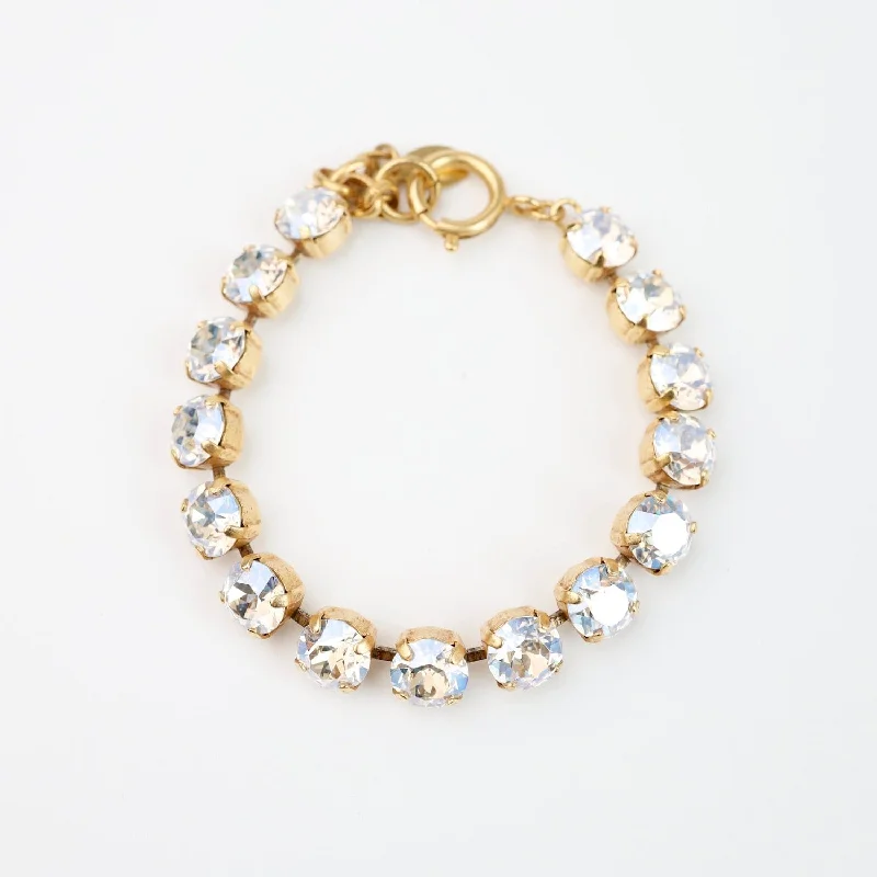 Unique Gold Bracelets-Moonlight Crystal Line Bracelet