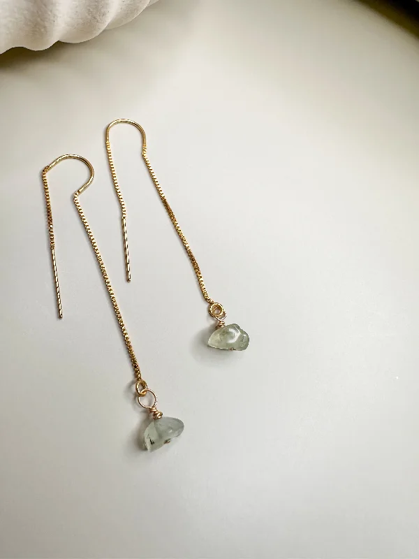 Chic Drop Earrings-Velani Rutile Ear Threads