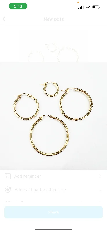 Luxury Diamond Earrings-Joni Hoop