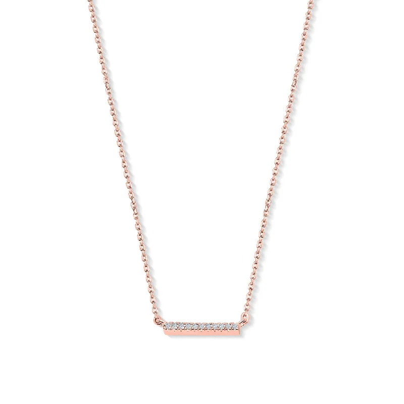 Heart Shaped Gold Necklace-The Paisley - Rose Gold