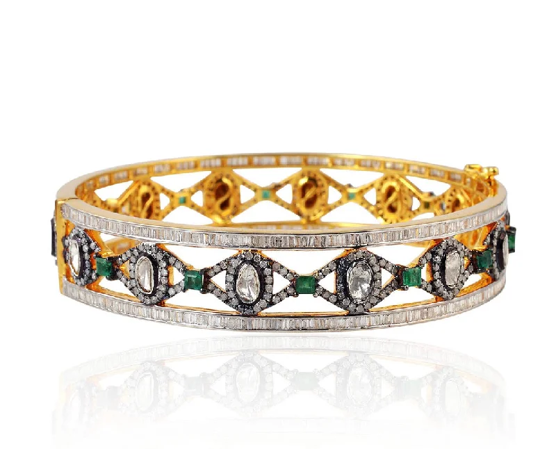 Bridal Wedding Bangles-Elegant Emerald Bangle