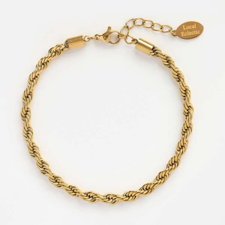 Classic Tennis Bracelets-Bold Rope Chain Bracelet