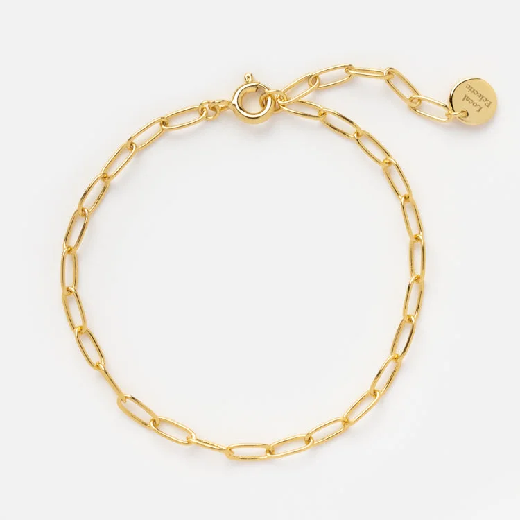 Friendship Bracelets Set-Vermeil Paperclip Bracelet