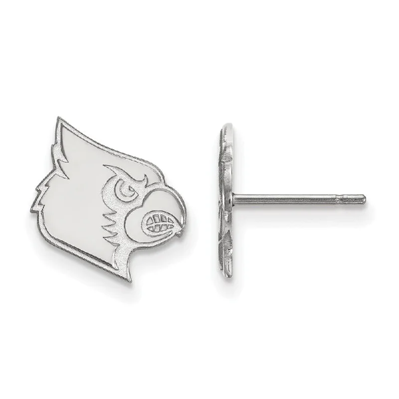 Earrings with Natural Stones-Sterling Silver University of Louisville Small Post Earrings