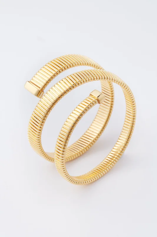 Statement Leather Bracelets-Gold Venus Bracelet