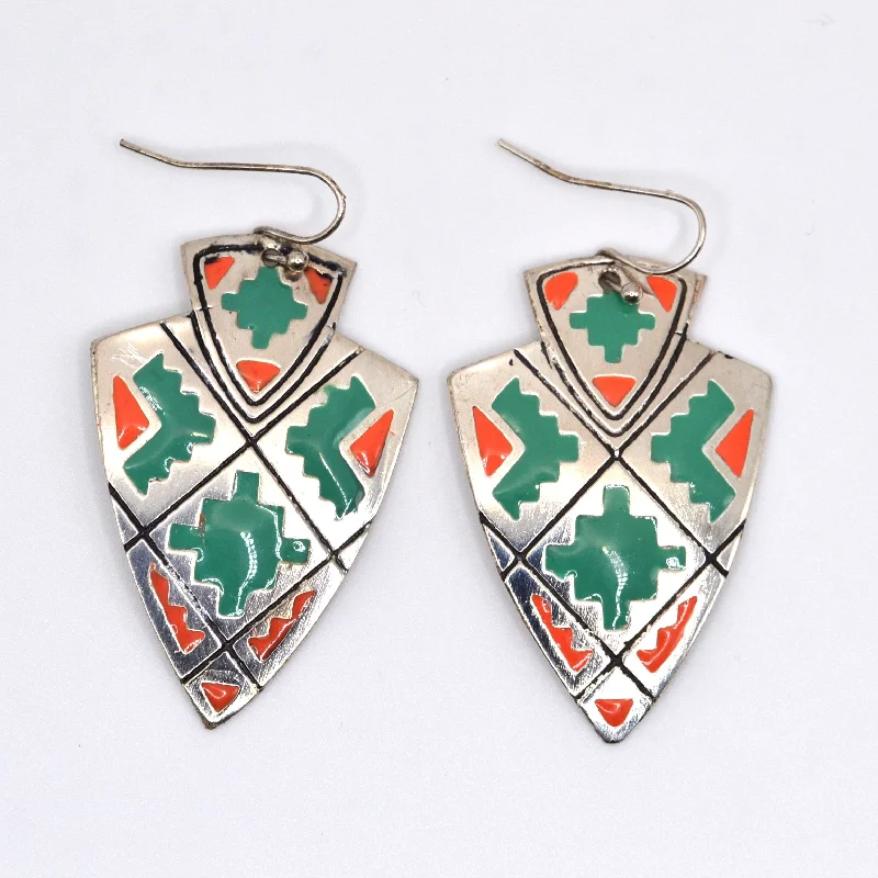 Statement Pendant Earrings-Reba Earrings