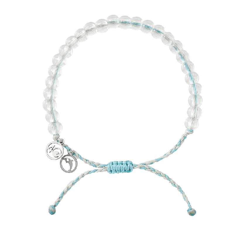 Personalized Diamond Bracelets-4Ocean Recycled Plastic & Glass Bracelet - Dolphin