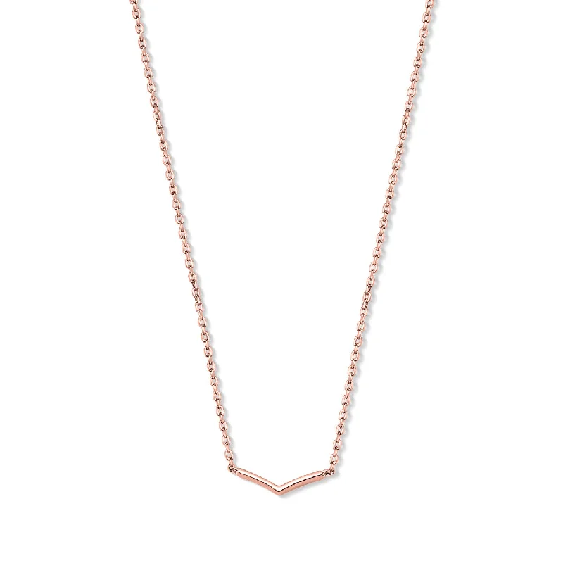 Vintage Pearl Necklace-The Britney - Rose Gold