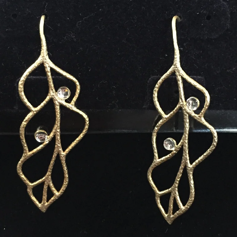 Bold Silver Earrings-Matte Gold Earrings